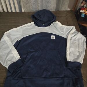 Men's Navy and Gray Hoodie